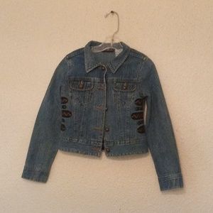Mary Kate and Ashley denim blue jeans jacket size (6/6x) girls